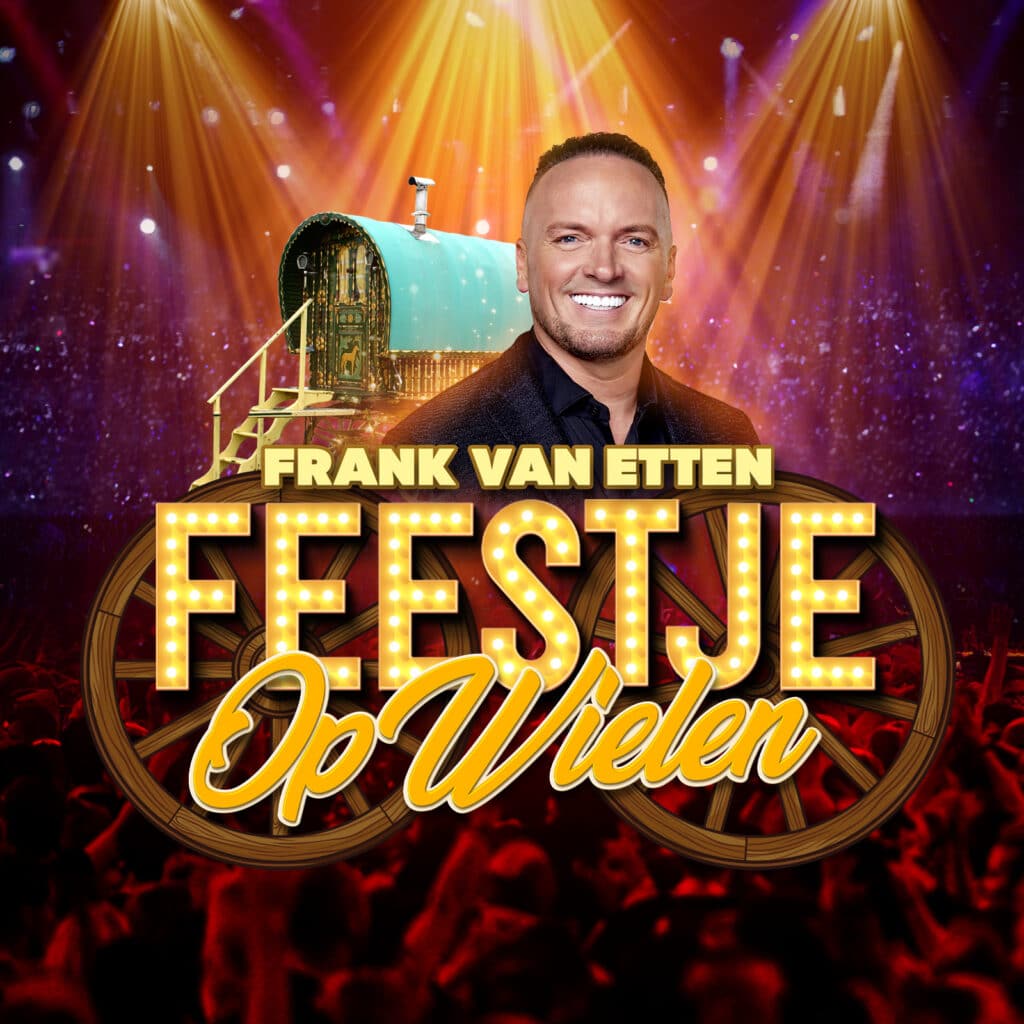 Poster Feestje Op Wielen met Frank van Etten